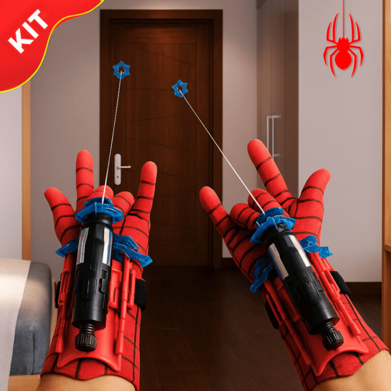 Achadinho da hora: Brinquedos infantis do Homem-Aranha - conjunto de 1 a 3 com luvas de tiro na teia e dardos