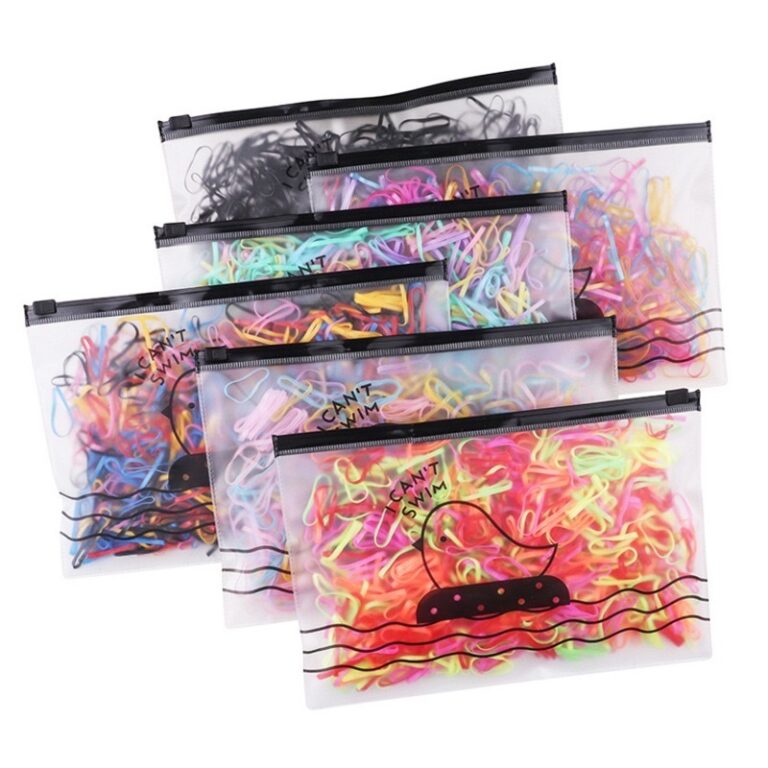 Achadinho da hora: Kit 2000 Peças Bolsa Elástico De Cabelo Feminino Descartável Multicolorido