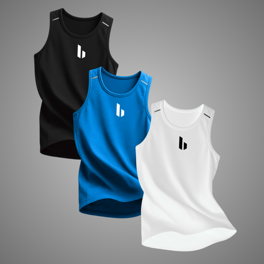 Achadinho da hora: KIT 3 Regatas DryFit Masculinas Sem Manga Dryfitness, leve, esportiva, academia