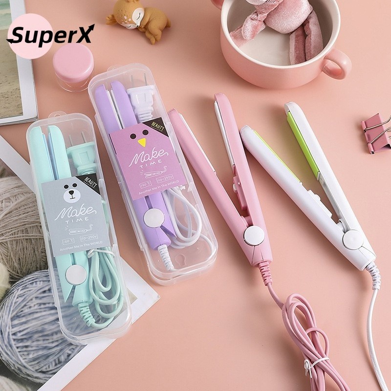 Achadinho da hora: Mini Chapinha Prancha De Cabelo Pequena Portátil Chapinha Profissional Com Case Transporte