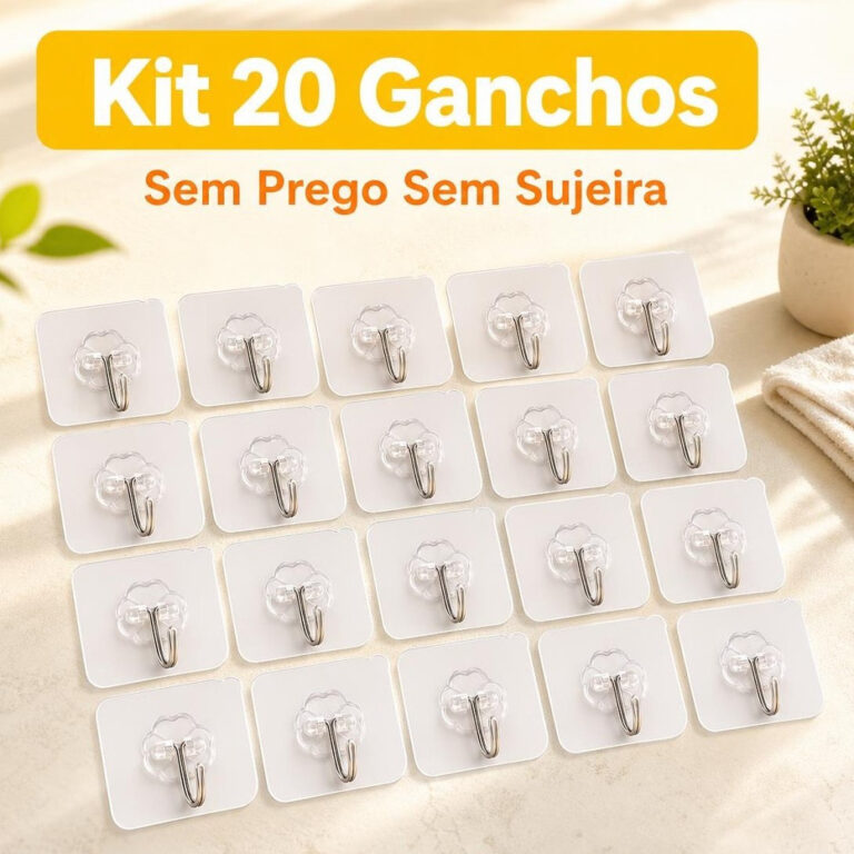 Achadinho do dia: 20 Gancho De Parede Forte Transparente Com Ventosa Para Cozinha / Banheiro Multiuso Gancho