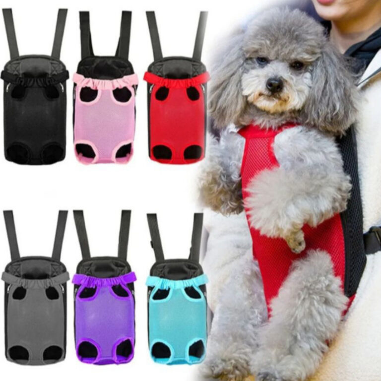 Achadinho do dia: Bolsa Canguru Transporte De Pet Cachorro Gatos Preto Rosa