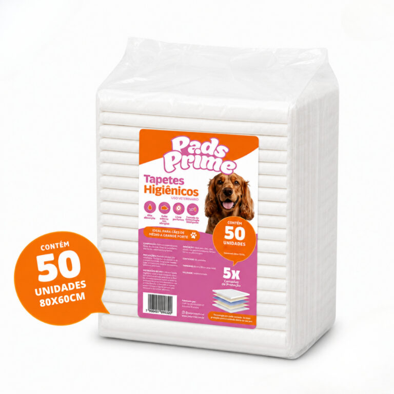 Achadinho do dia: Tapete Higiênico para Cães 80x60cm 50 ou 100 Unidades Pads Prime