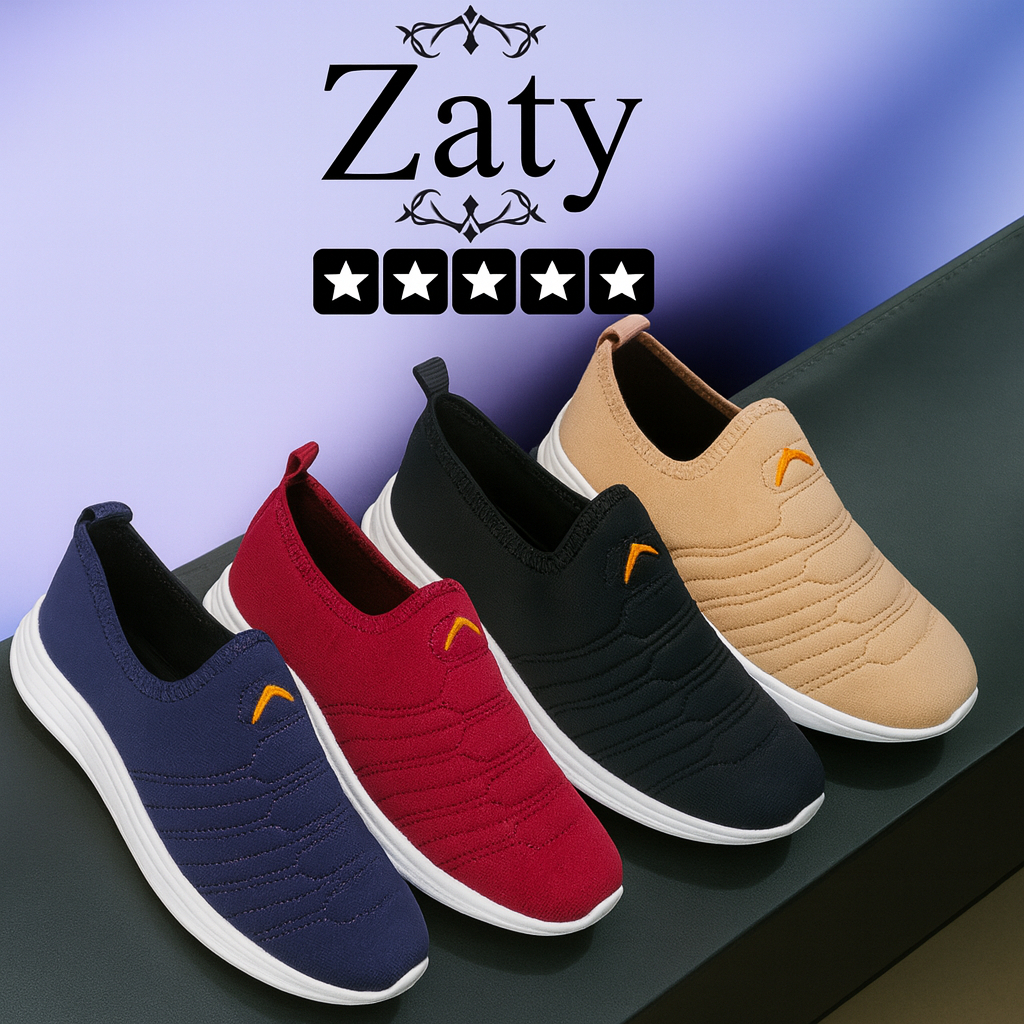Achadinho do dia: Tênis Feminino calce facil Flexível Ortopédico Slip On Caminhada Unissex Antiderrapante