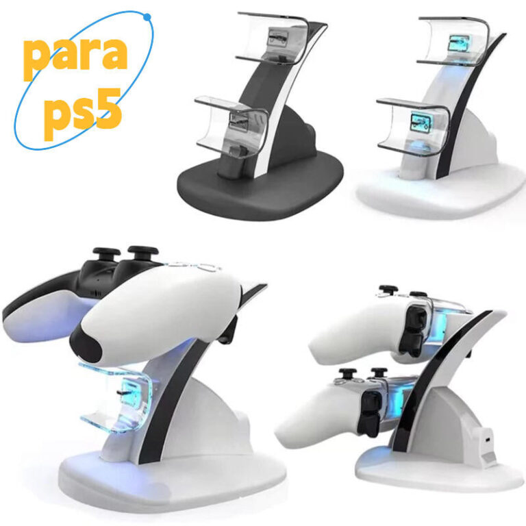 Achei na Shopee: Base Carregador Para 2 Controles PS5,Carregamento dupla,rápido e eficiente,ideal para jogadores