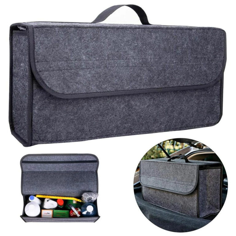 Achei na Shopee: Bolsa De Armazenamento De Ferramentas De Carro Em Feltro Para O Porta-Malas Do Carro