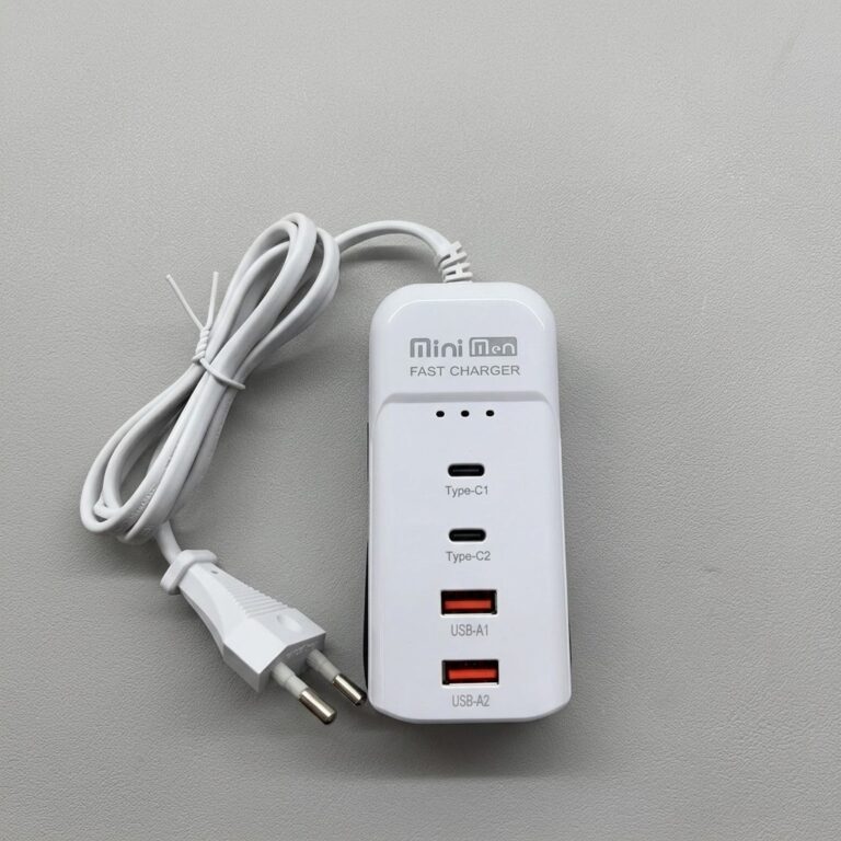 Achei na Shopee: Carregador Turbo Rápido 66W de Mesa Tomada Inteligente Fonte Tipo C USB Alta Velocidade