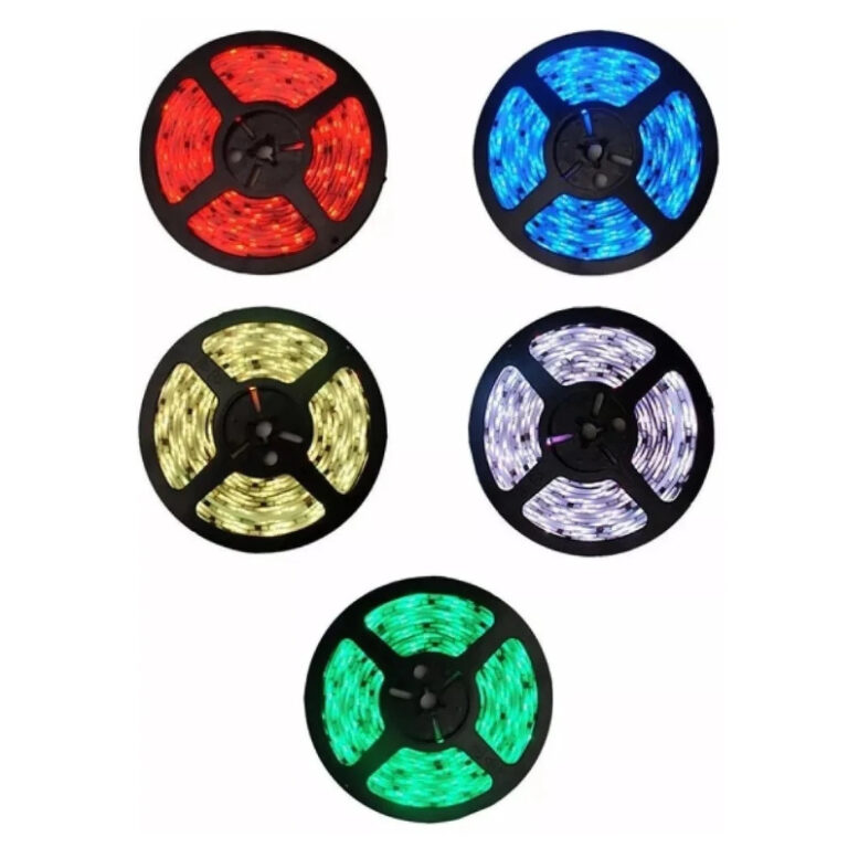 Olha esse achadinho de casa inteligente: Fita Led a Prova D'água 5050 5 Metros Rolo Siliconada Ip65 300 Leds Acompanha Fonte Bivolt