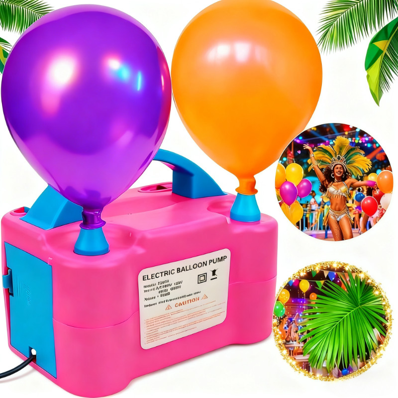 Olha esse achadinho de festas e presentes: Inflador Elétrico de Balões Bexigas 110v/220v Festa Ornamentação Bomba de Encher Bola de
