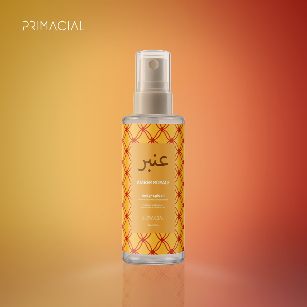 Olha esse achadinho de perfumes: Body splash feminino arabe amber royale 100ml - primacial perfume oriental
